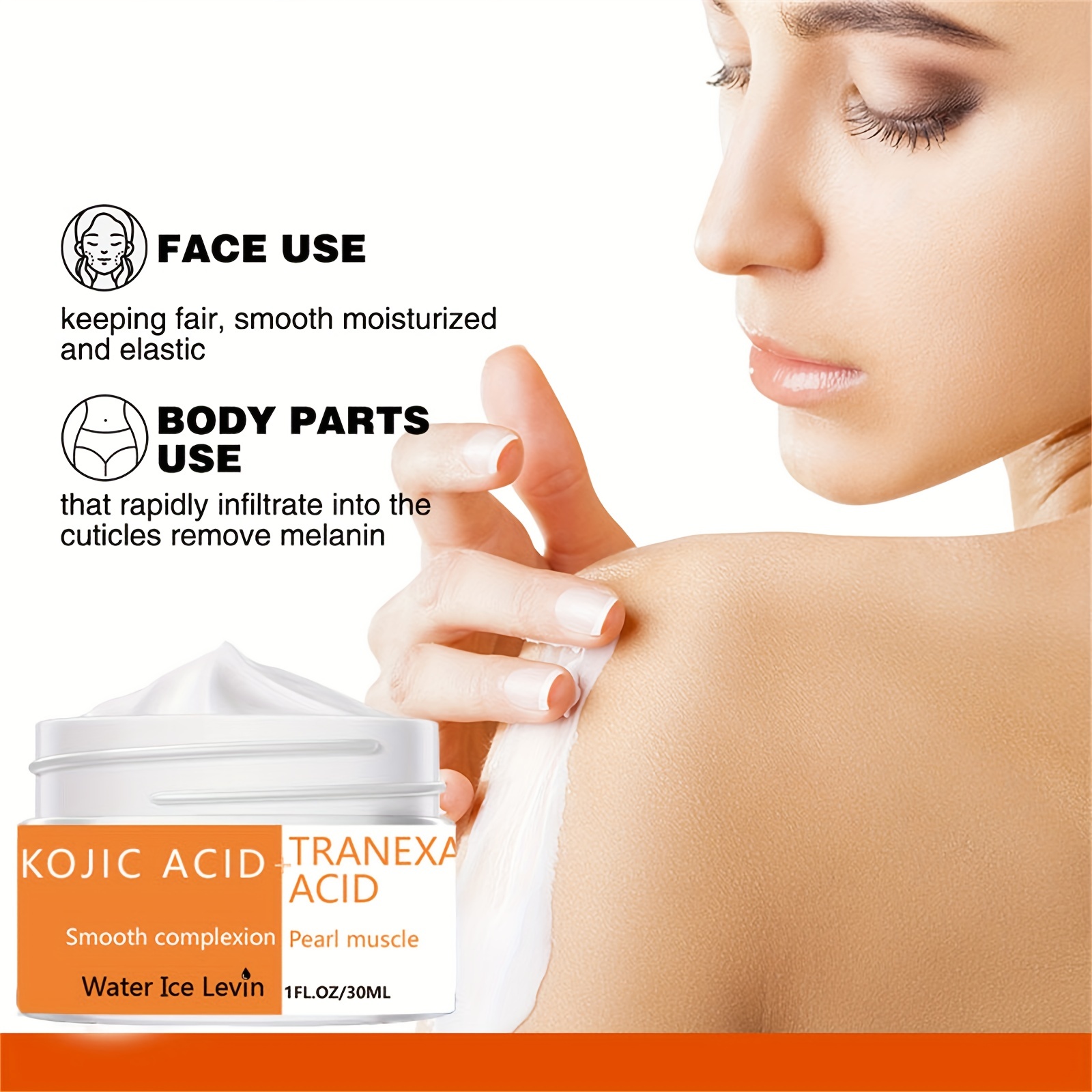 Kojic Acid Cream for Face & Body, Dark Spot Remover