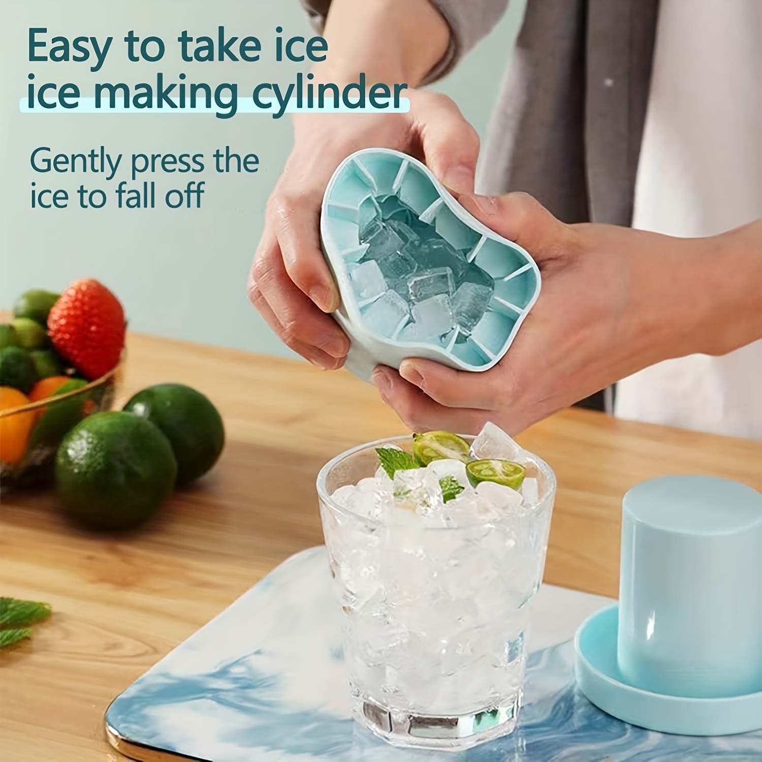 Easy release Ice Cube Mold For Small Ice Cups And Cylinders - Temu