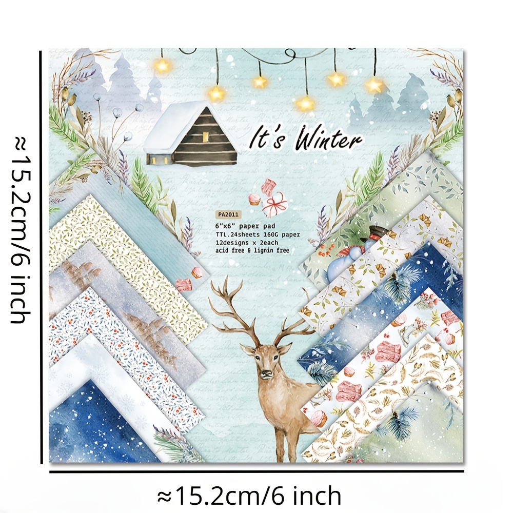 Winter Story Patterned Paper Scrapbooking Paper Pack Handmade Craft Paper  Craft Background Pad Single-side Printed