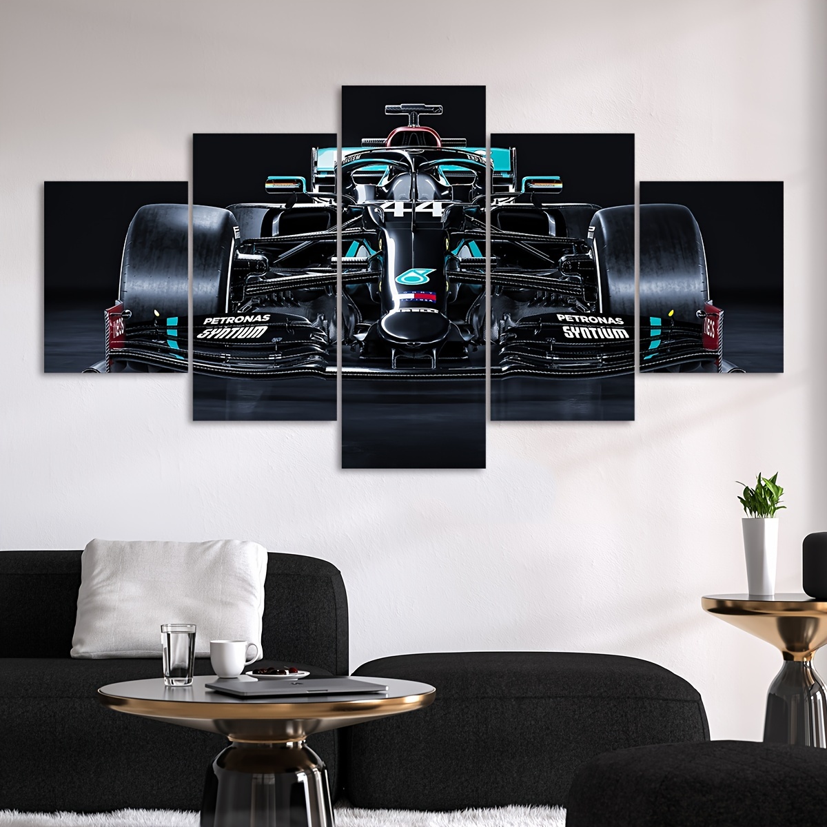 

5pcs/set Unframed Canvas Poster, Modern Art, Formula Racing Canvas Poster, Ideal Gift For Bedroom Living Room Corridor, Wall Art, Wall Decor, Winter Decor, Room Decoration