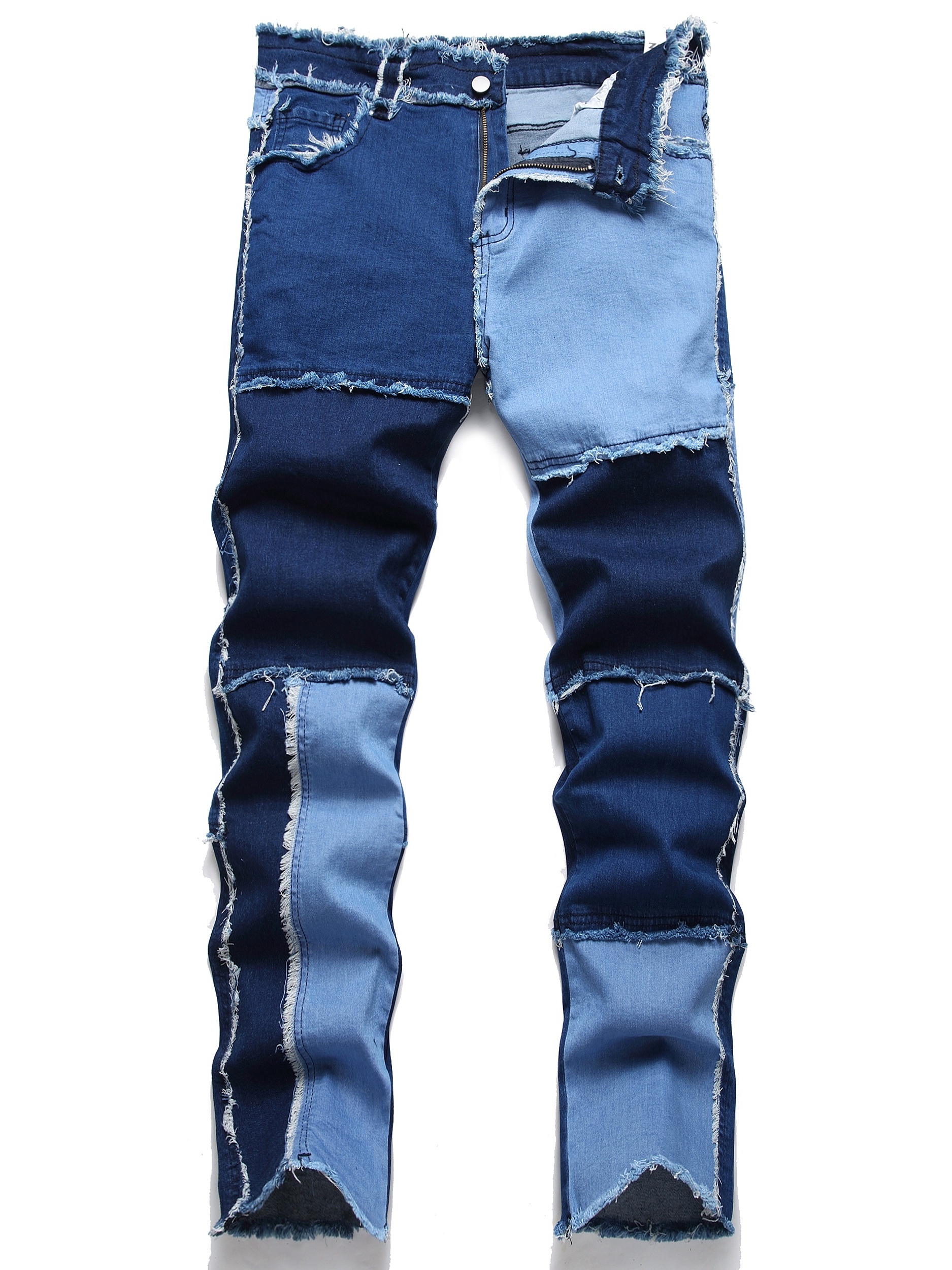 Men's Jeans Hip Hop Straight Casual Pants - Temu