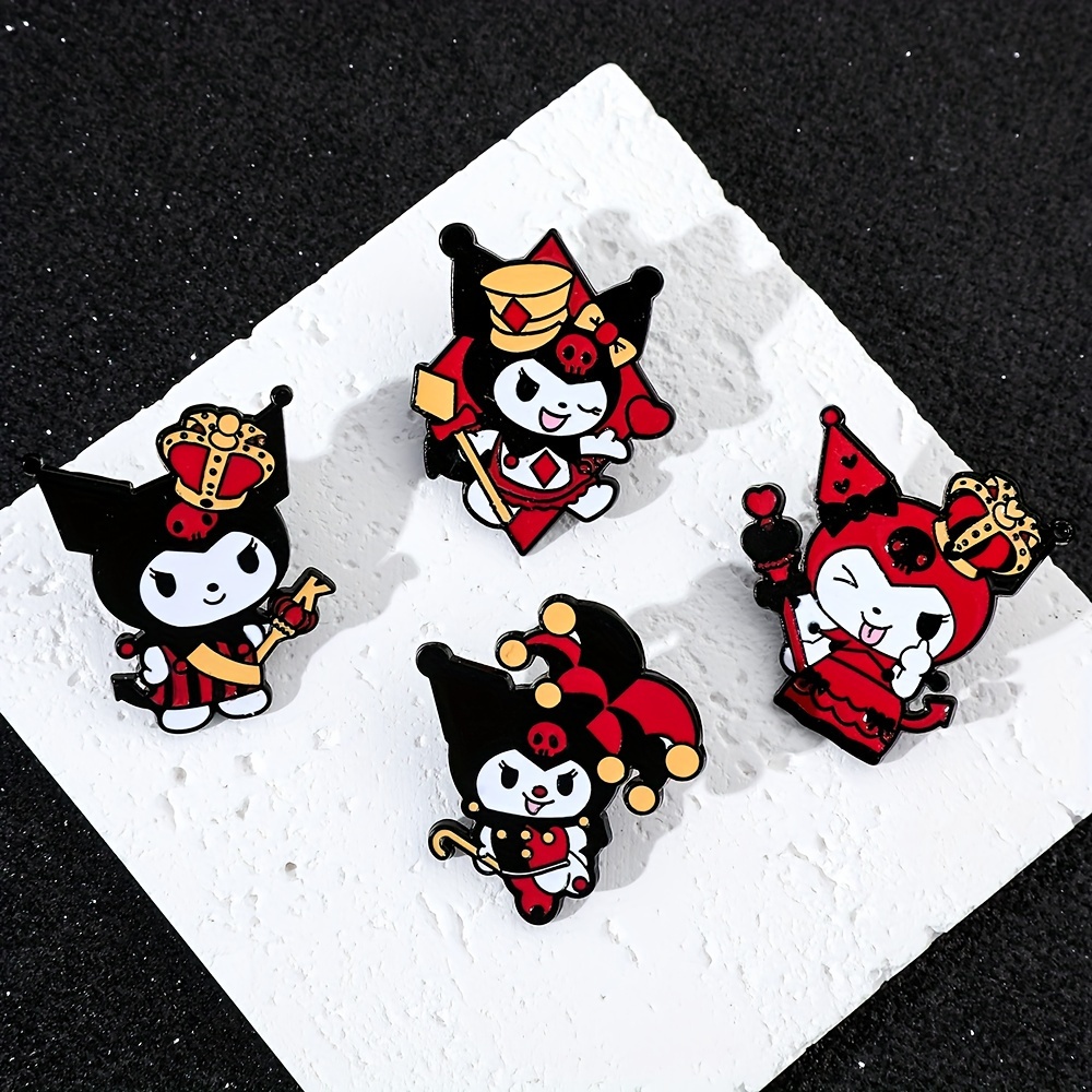 Kuromi Play Time Enamel Brooch Cute Anime Collectible Pinterest Idea Pins  For Backpack, Hat, Bag, Collar, Lapel From Baby_topwholesaler1, $0.52