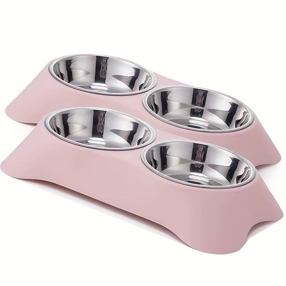 Dog Feeding Supplies Removable Stainless Steel Dog Food Bowl - Temu