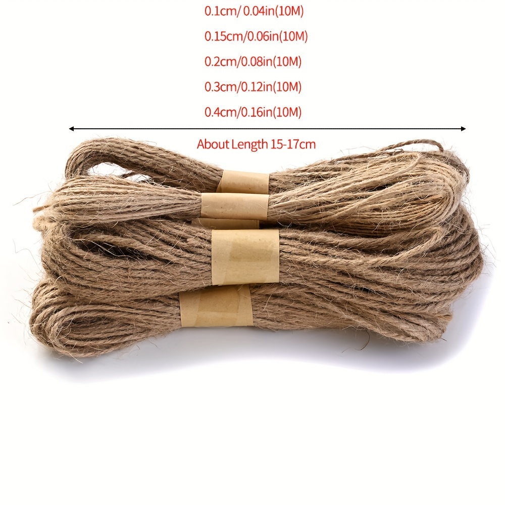 Lot Natural Vintage Jute Rope Twisted Macrame Cord Twine - Temu Canada