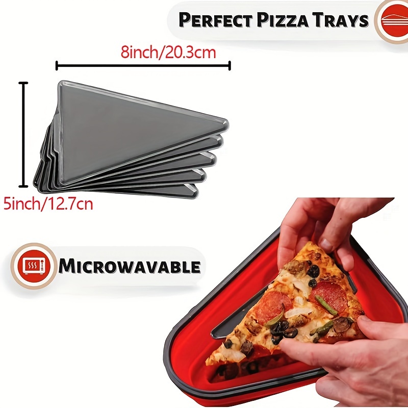 Pizza Storage Container Expandable,Pizza Container with 5 Microwavable