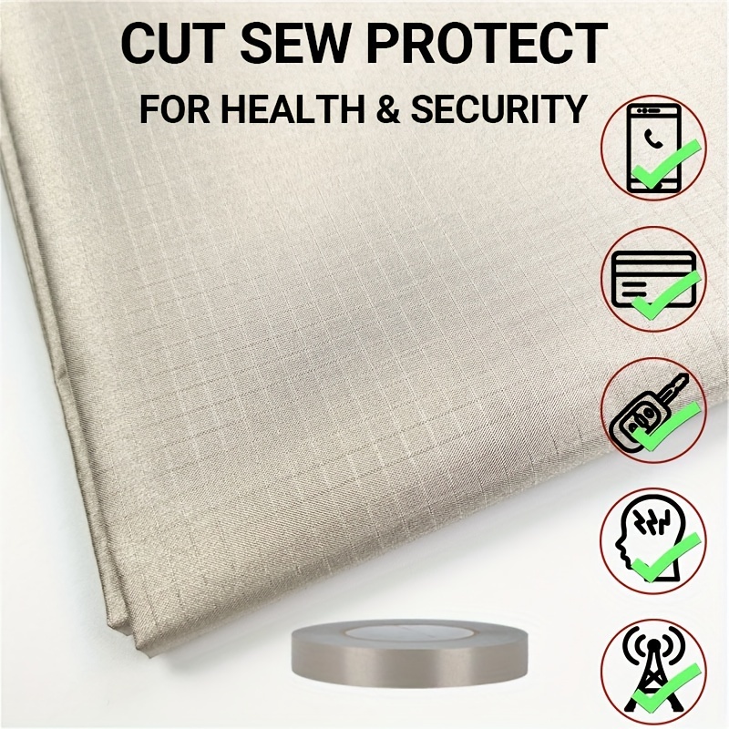EMF Shielding Cloth Faraday Fabric Wallet Lining Can Be Anti-radiation,  Anti-theft Brush, EMI Isolation, Signal Shielding Cloth 4040 Inches 