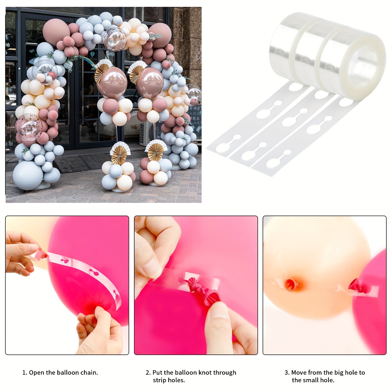 Dot Glue, Balloon Chain Balloon Garland Kit, Balloon Arch Strips