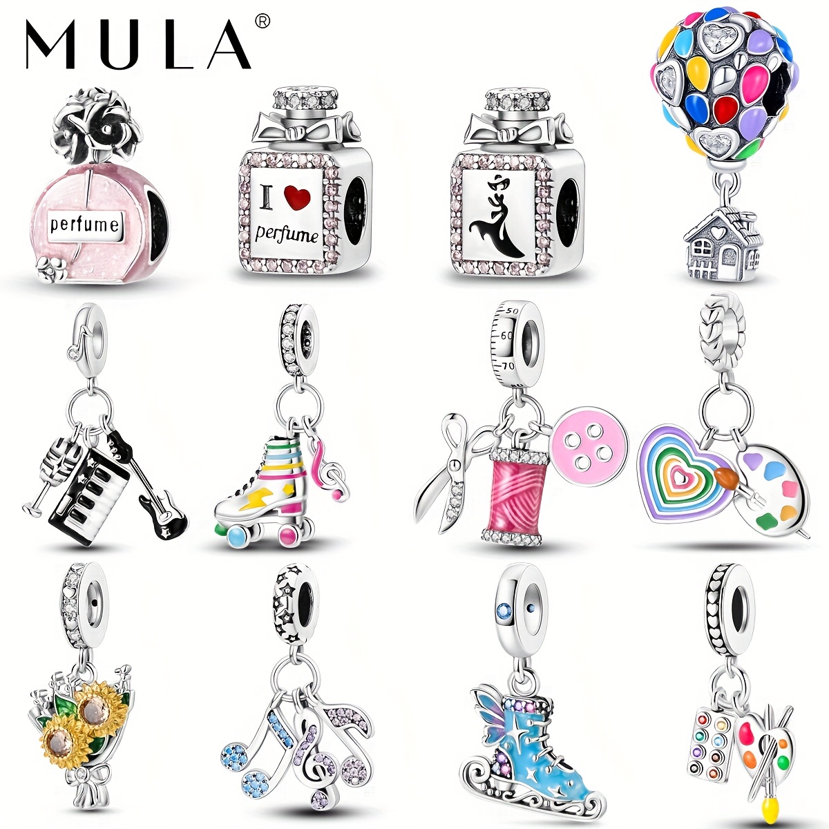  CharmSStory Heart I Love You Birthday Gifts Charms Bead for Charms  Bracelet & Necklaces (August): Clothing, Shoes & Jewelry