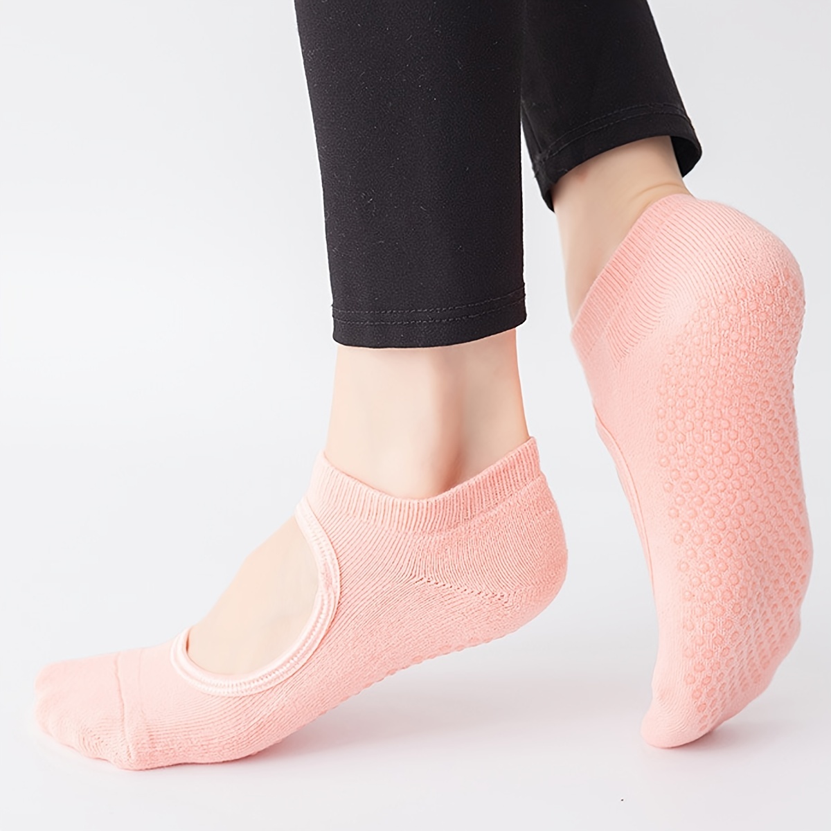 Pilates Socks Anti-Slip Backless Yoga Socks Ankle Socks Sports