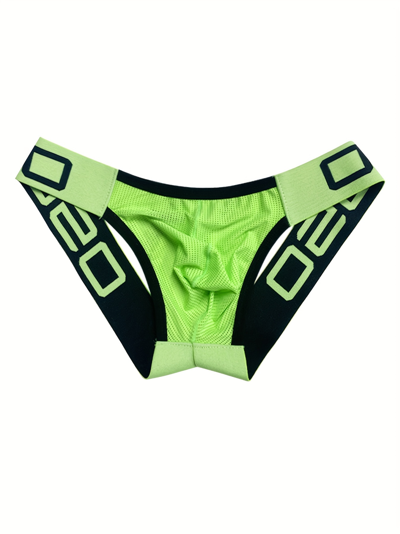 Neon Green Panties sexy briefs (Regular and Plus-size) medium waist hipster  ultra comfortable, lime green, Green, Lime Green, 5X-Large : :  Fashion