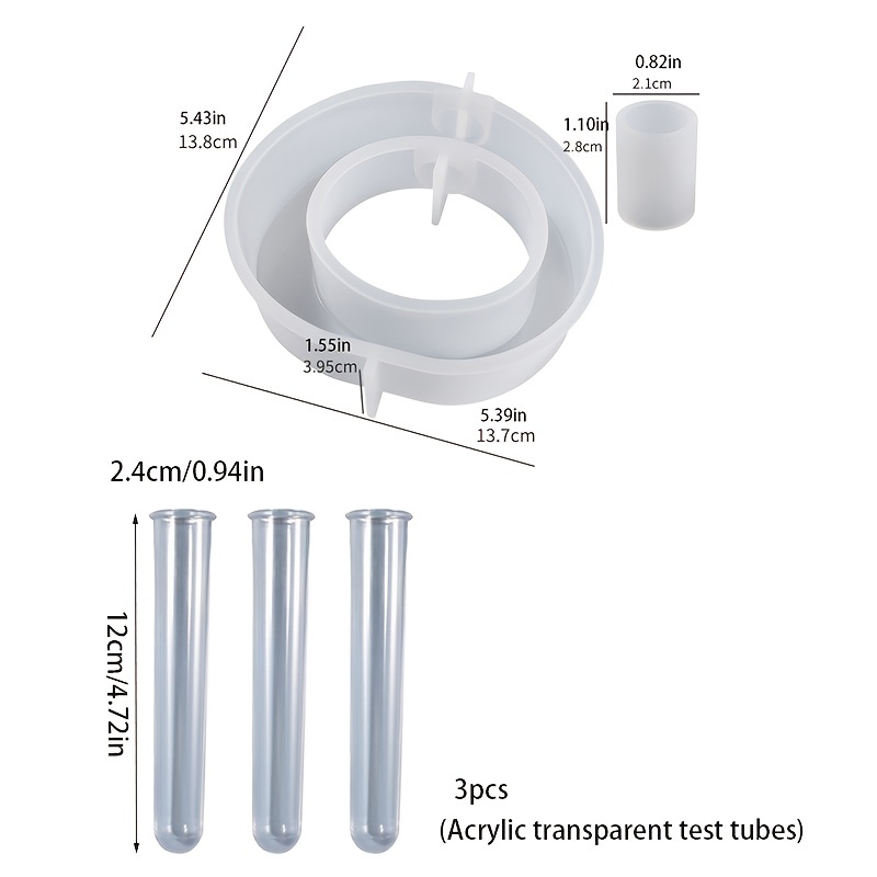 Tube à Essai Vase à Fleurs Moule En Résine,moule Resine Epoxy,forme De