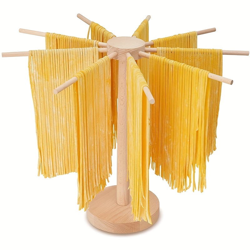 Kitchen Wood Pasta Drying Rack,fresh Spaghetti Dryer Stand,hanging
