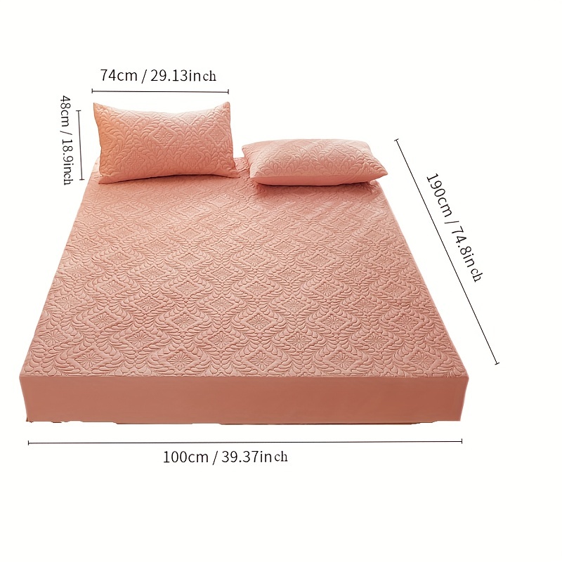 Layered Waterproof Fitted Sheet Set Non slip Urine proof Temu New Zealand