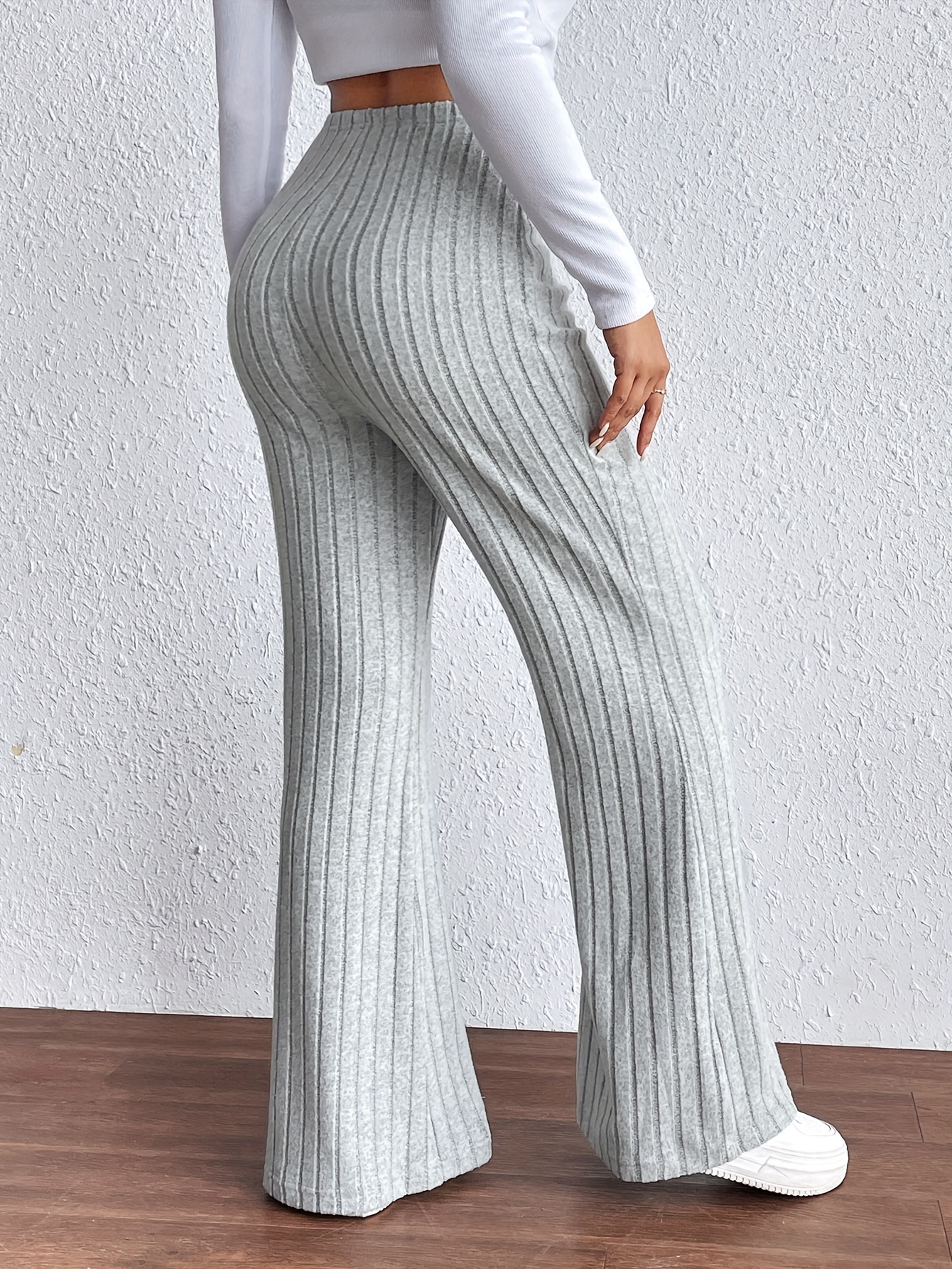 Cosy Rib Flared Trousers
