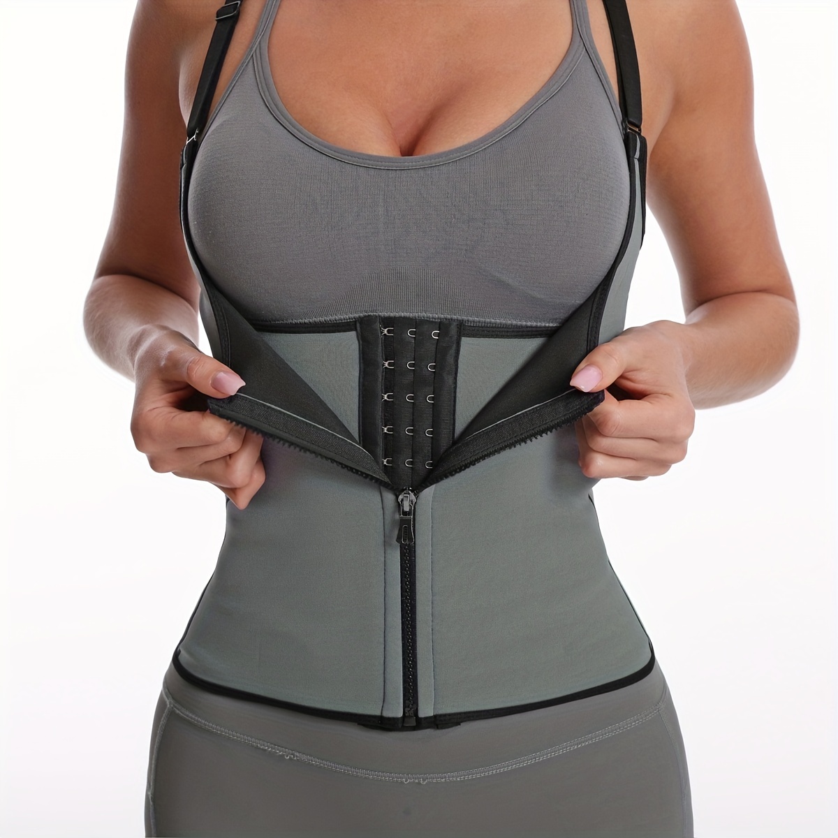 Sports Fitness Waist Trainer Corset Solid Color Slimming Fat - Temu