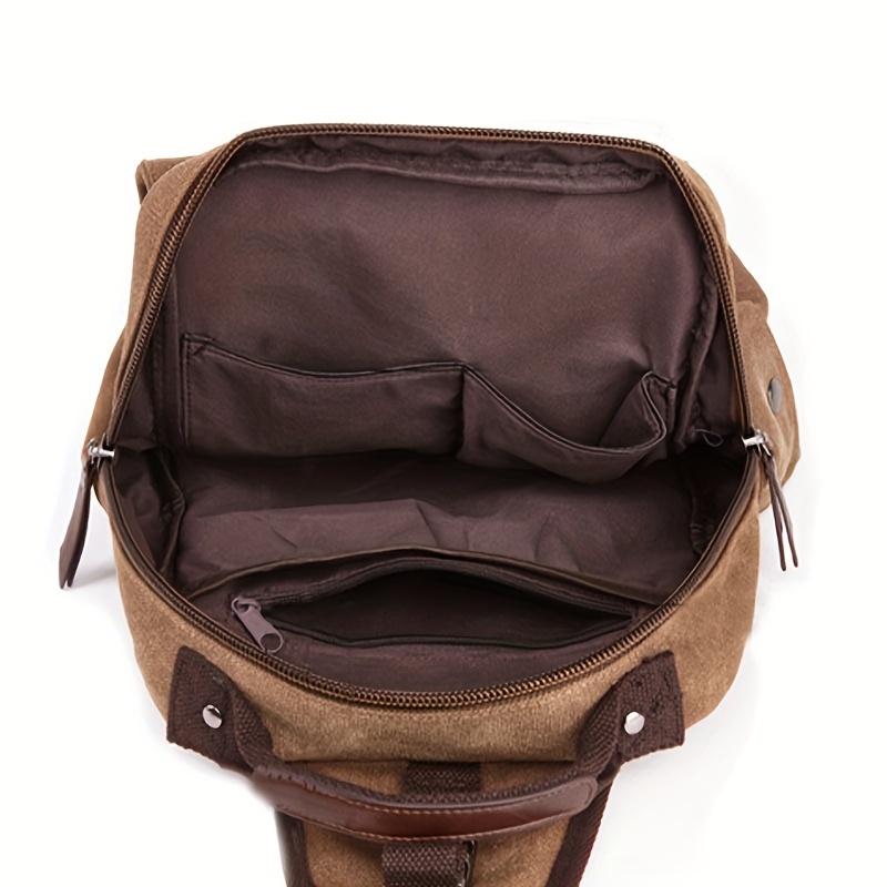Canvas Messenger Bag Shoulder Sling Backpack Travel Backpack