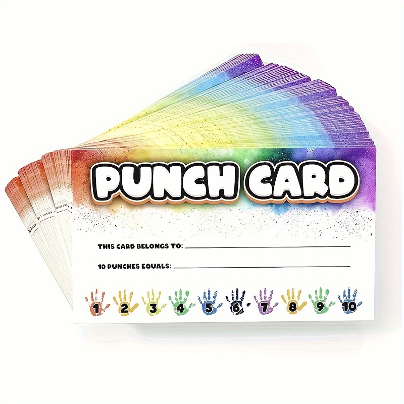 Punch Cards Suitable For Classroom Student Behavior Reward - Temu