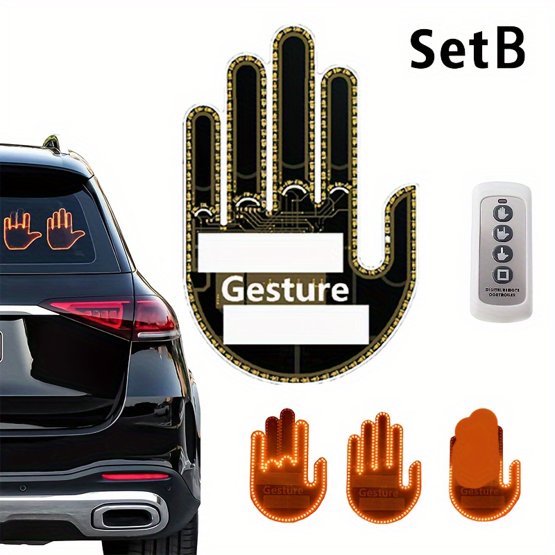 Hand Gesture Light Car Gesture Light Remote Led Stickers Car - Temu