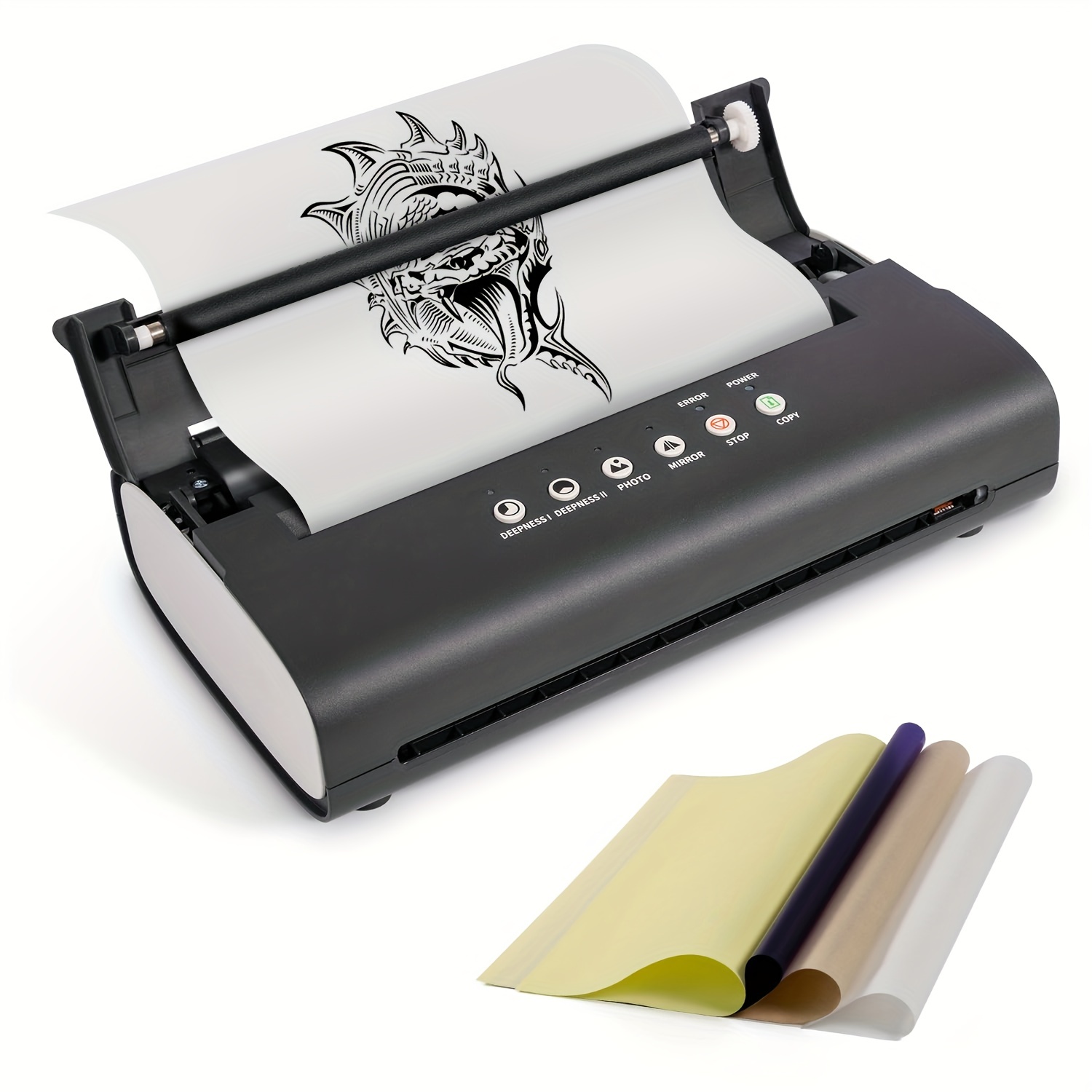 1pc Tattoo Stencil Printer Thermal Transfer Machine Copier Printer, Machine  Copier Printer Tattoo Transfer Machine Supply Black