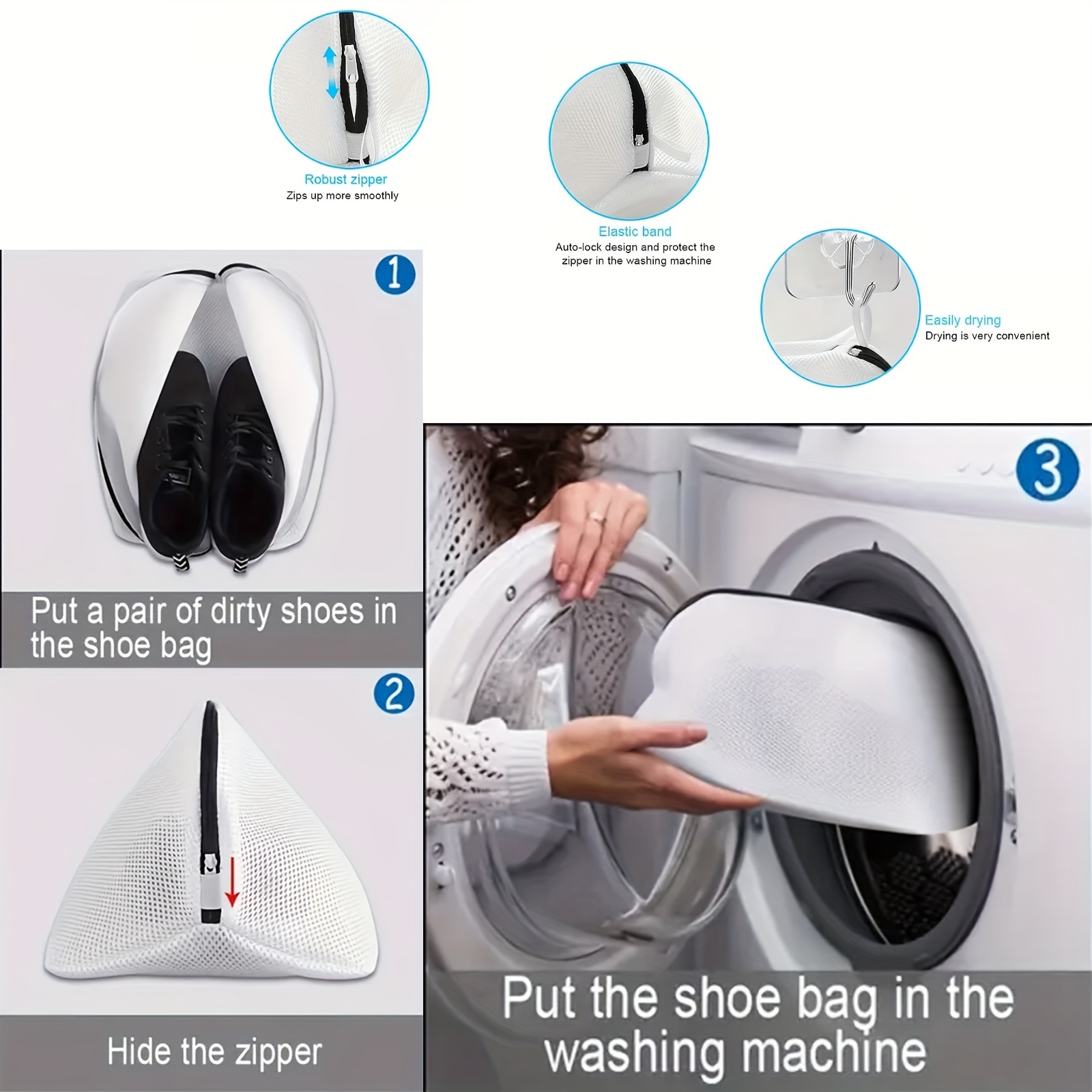 Bolsas malla lavandería para lavar ropa tamaño 40x30 – Soluciones Shop