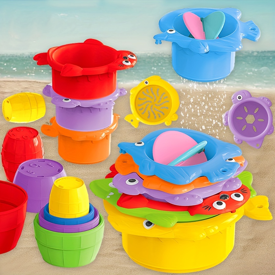Jeu d'eau et de plage GENERIQUE Jouet plage d'été pour enfants grand  bébé jouer à l'eau creuser le sablier jouer outil sable - Multicolore