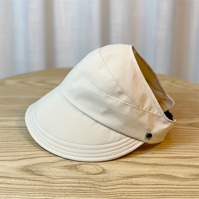 Solid Color Reversible Bucket Hat Outdoor Uv Protection Wide - Temu