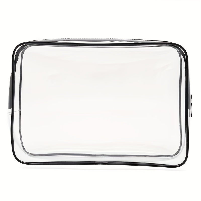 Bolsa de maquillaje transparente, neceser de viaje para cosméticos,  organizador de maquillaje transparente, bolsa de almacenamiento  transparente