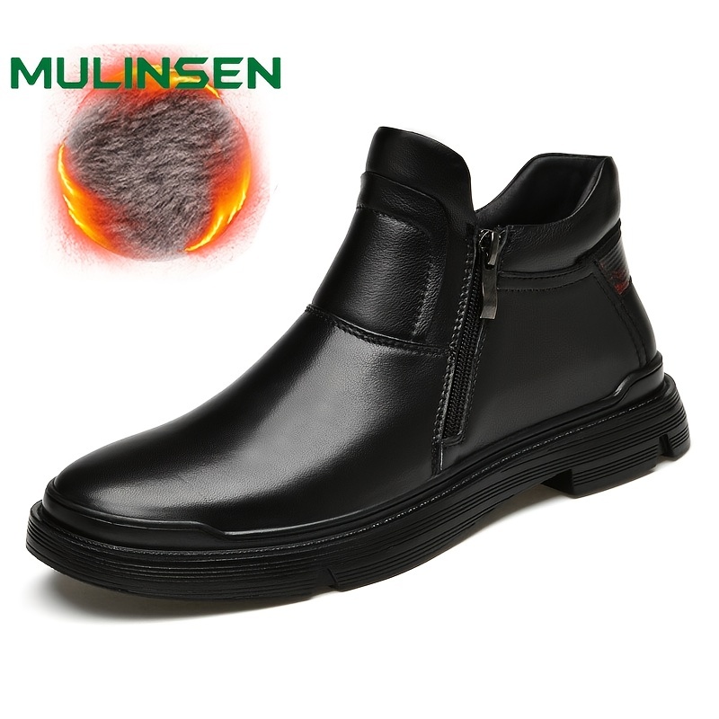 Chaussures Basket noir aspect cuir avec zip latéral pour homme
