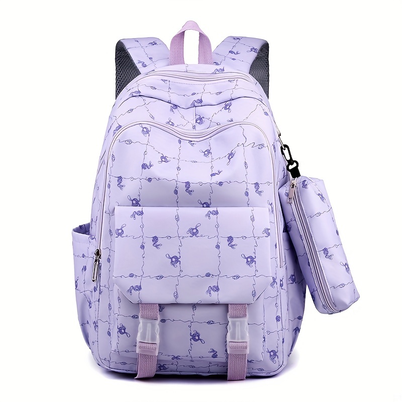 Colorblock Travel Backpack, Large Capacity Preppy College School Bookbag,  Casual Travel Daypack Knapsack For Students Girls - Temu