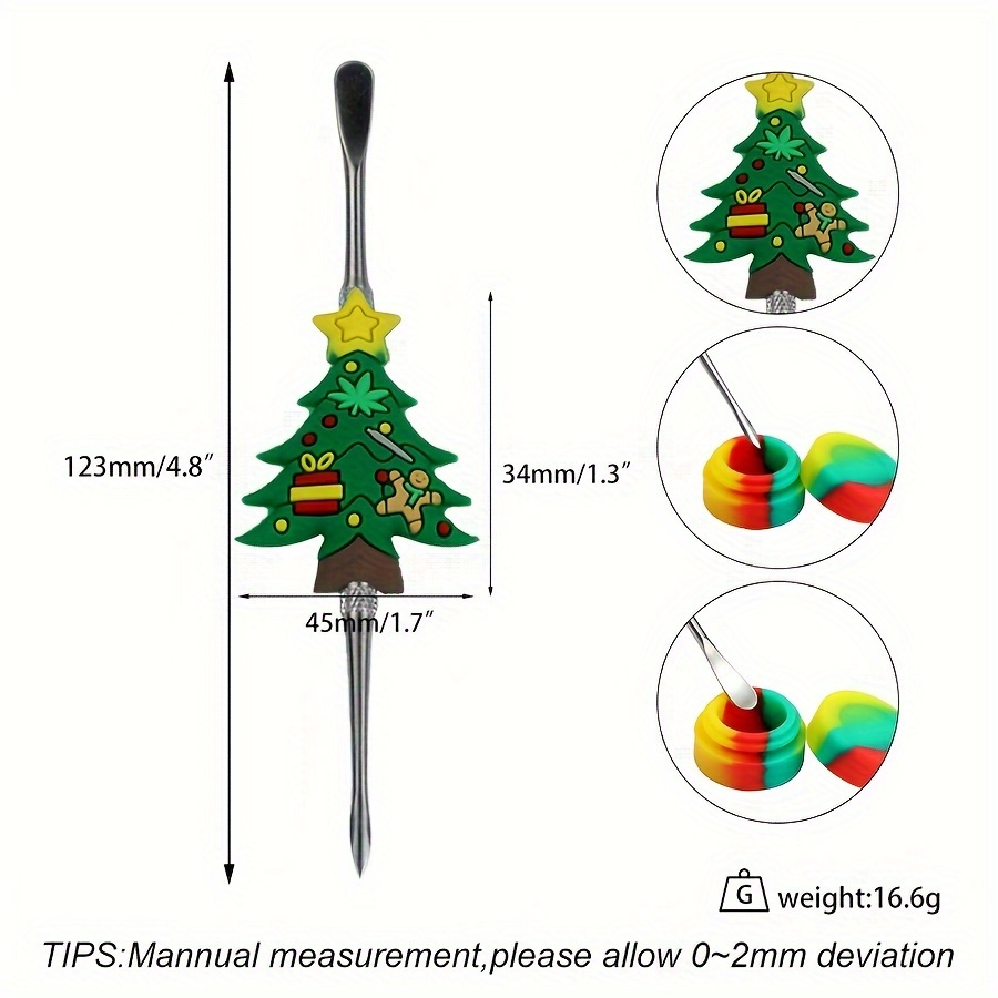 3pcs Christmas Double headed Sculpting Clay Tools Metal Spoon Carving Tool