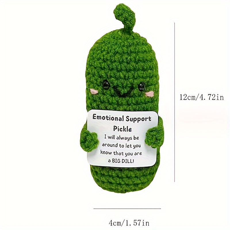 MHRYEZ Positive Potato Funny Crochet Gifts with Encouragement Card for  Cheer Up, Cute Things Birthday Gifts for Friends Valentine's Day Decoration