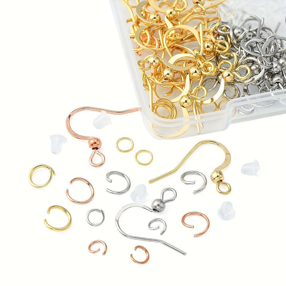 Buy 25 Set 304 Stainless Steel 18mm Earring Hooks, Basic Fishhook