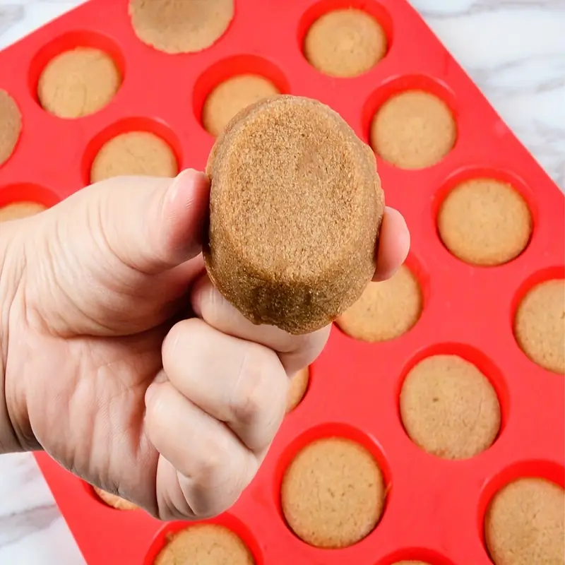 Mini Muffin 24 Holes Silicone Round Mold Diy Cupcake - Temu