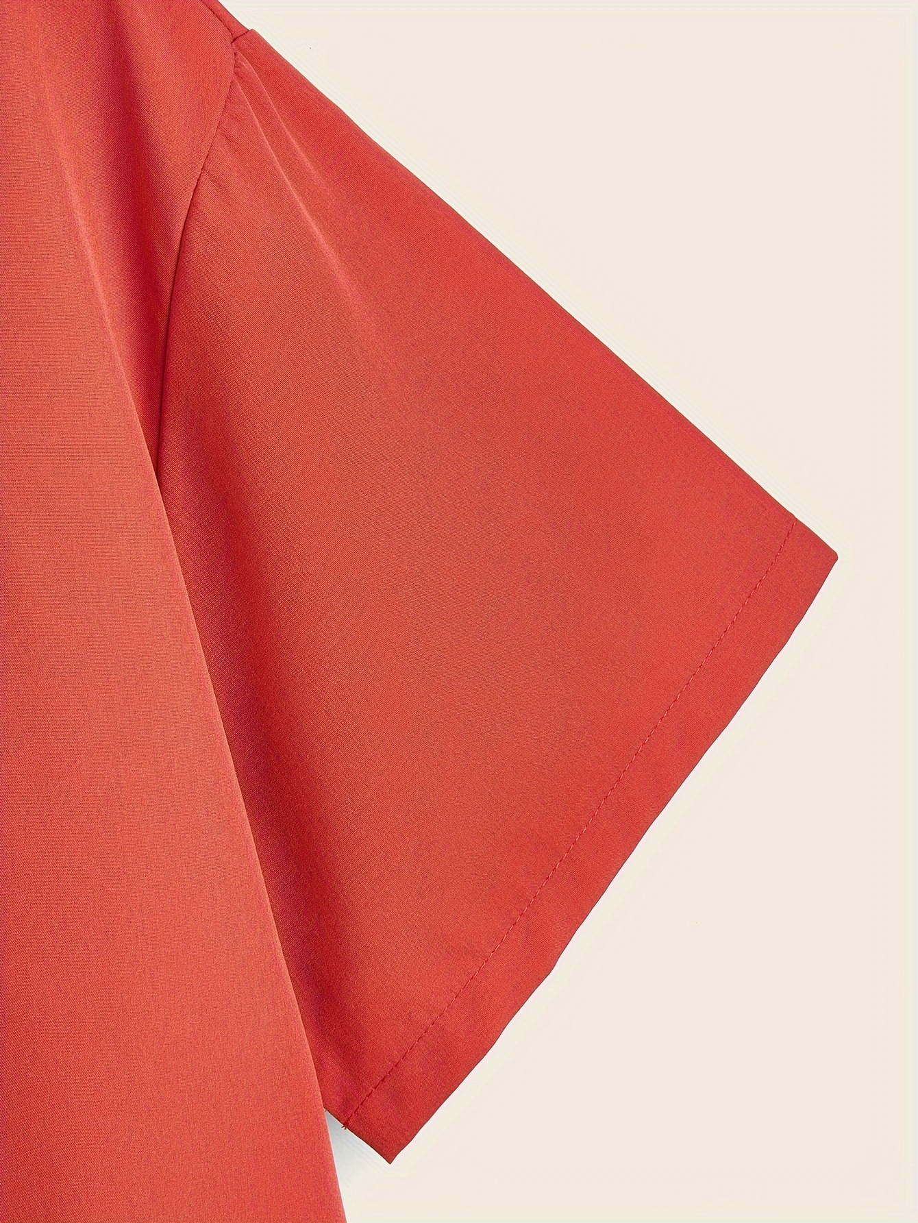 Gentle Care] Men's Plus Size Solid Color Button- Shirt - Polyester, Lapel Collar, Short Sleeve Dress Blouse with Chest Pocket, Allseason Apparel | Solid Color Top | Simple Design, PLUS SIZE