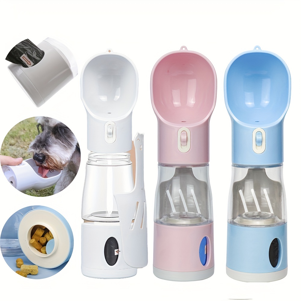 Bouteille d'eau de voyage portable pour chien avec gamelle pour chiens et  chats - Distributeur de