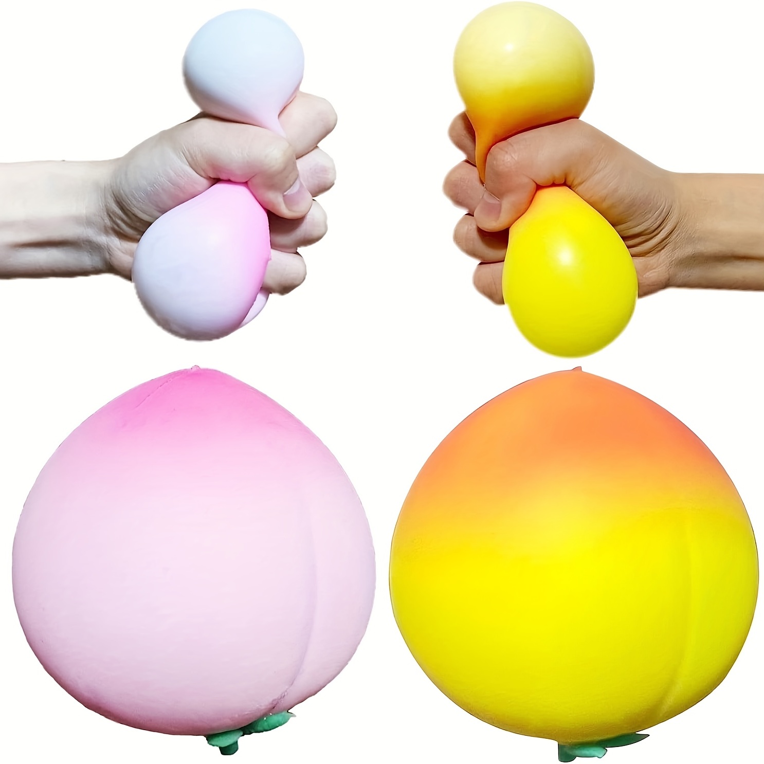Fruit Stress Balls Gel Water Fruit Ball Attention Improving Fruit