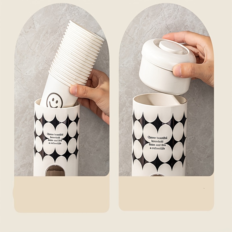 Nordic Cream Style Wall-Mounted Cup Holder for Water Dispenser