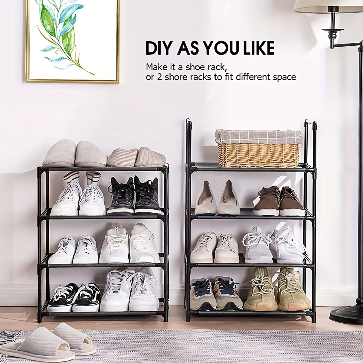 Simple Shoe Storage Rack, Household Multi-layer Shoe Rack, Bedroom Floor  Standing Storage Rack, Indoor Shoe Storage Supplies, Apartment Large  Capacity And Space Saving Shoe Storage Organizer - Temu