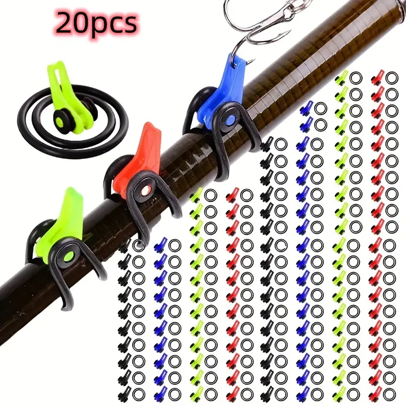 20pcs Fishing Rod Hook Keeper Holder For Fishing Rods - Temu