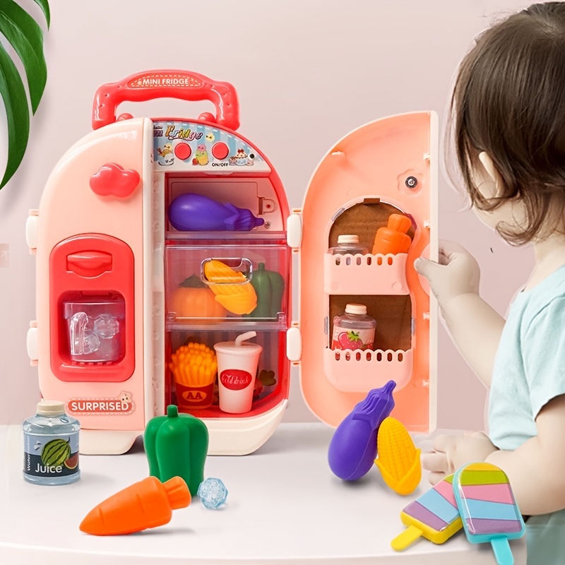Toyvian Juguetes para niños, juguetes para niños, 3 piezas, juguete de  cocina para niños, juguetes de cocina, nevera, juguetes de nevera, juguetes