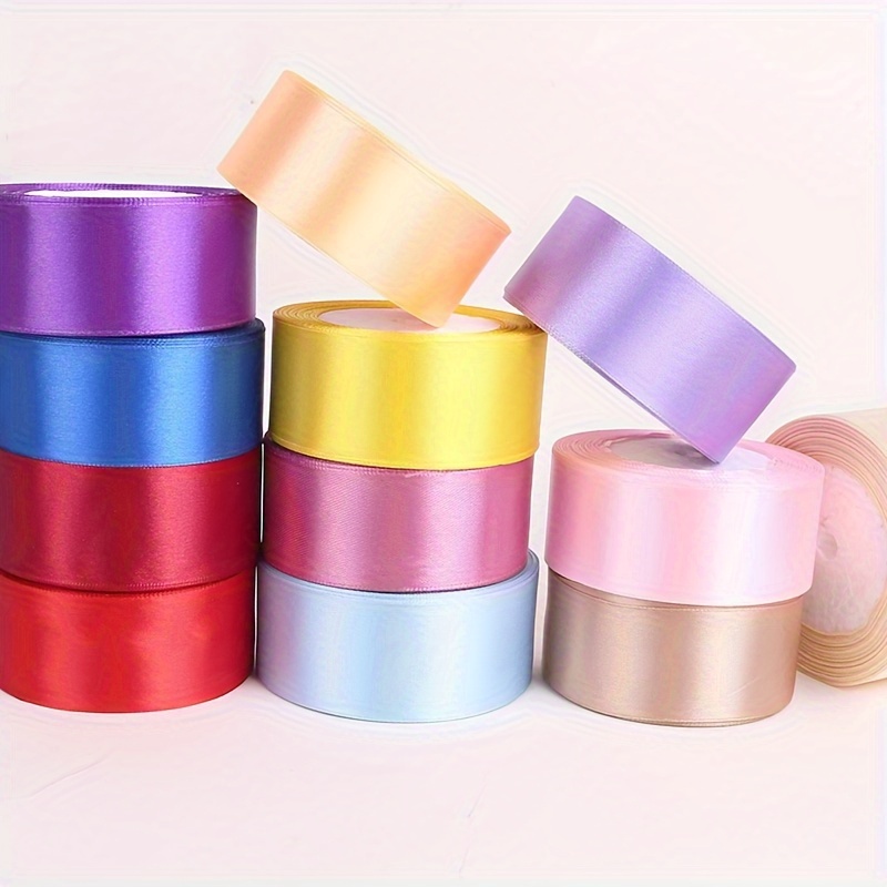 1pc 4cm Colored Gift Wrapping Ribbon, Satin Ribbon, Woven Ribbon, Silk  Ribbon, For Gift Packaging