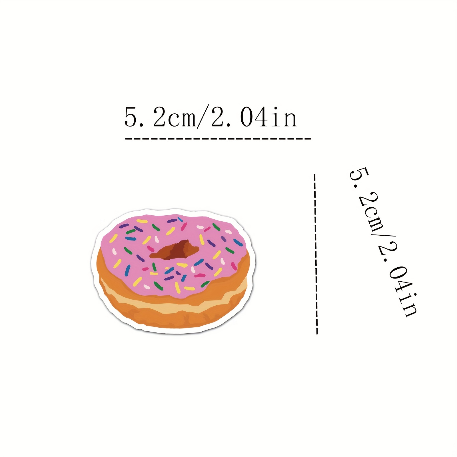 Donut Desserts Stickers Cute Water Bottle Stickers Vinyl - Temu