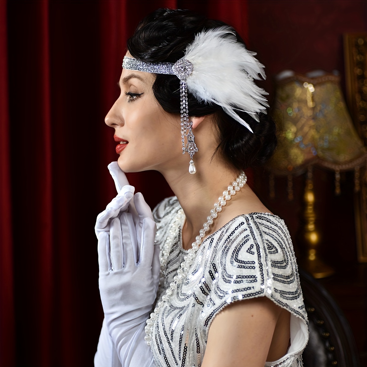 Acheter Ensemble de décorations pour femmes, accessoires Gatsby