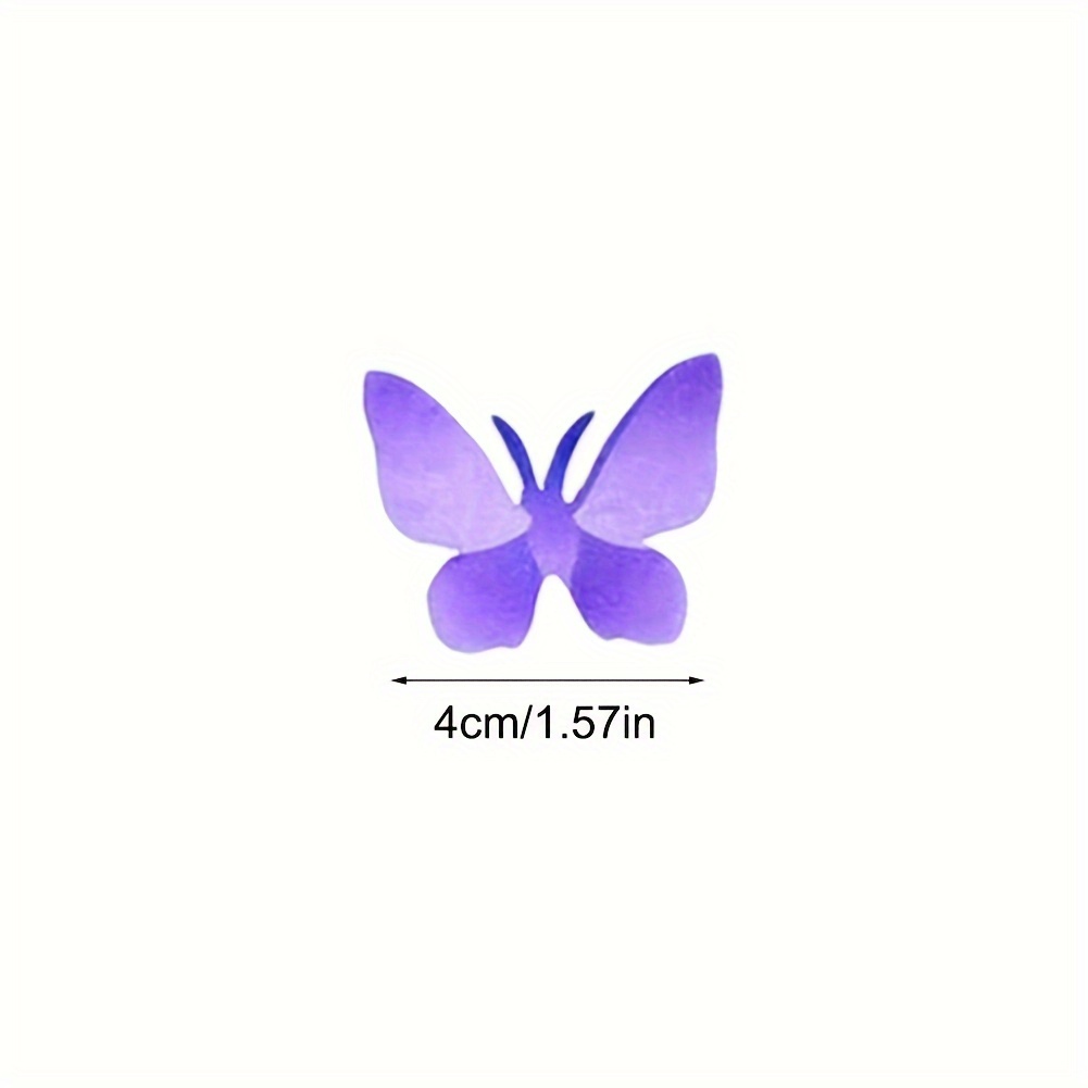 Purple Butterfly Wafer Paper Cake Decorations Edible - Temu