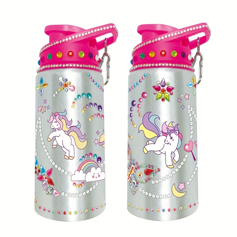 DIY Borraccia Bambini, Unicorno Bottiglia d'Acqua per Ragazze con Adesivi  Colorati Gemma, Kit Artigianale per Ragazza Regalo Bambina 4 5 6 7 8 9 10  11 Anni : : Cancelleria e prodotti per ufficio