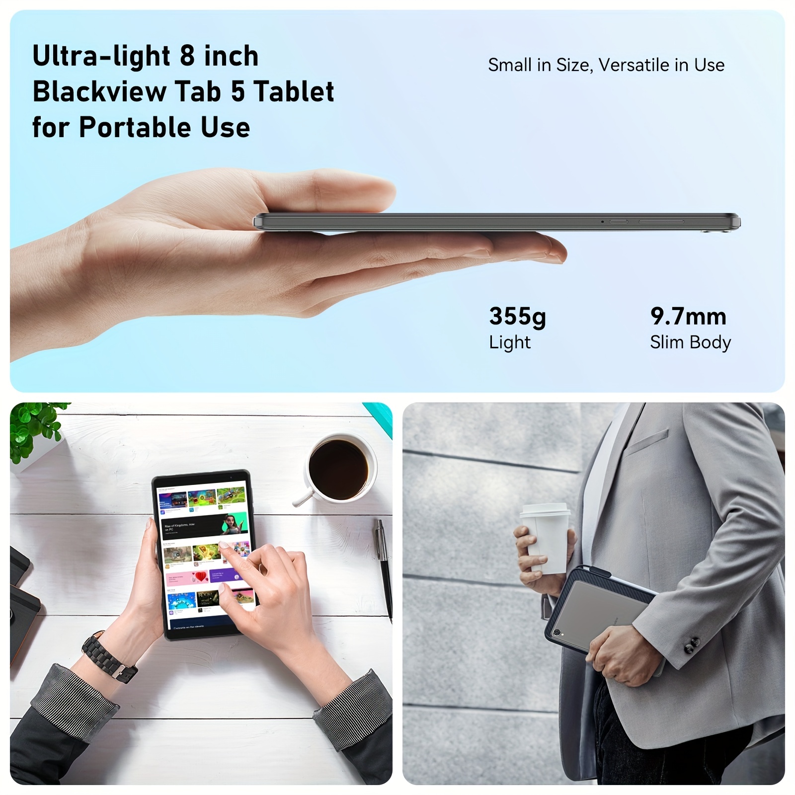 Blackview Compatible With Android 12 Tablet, Tablets Tab 5 3gb