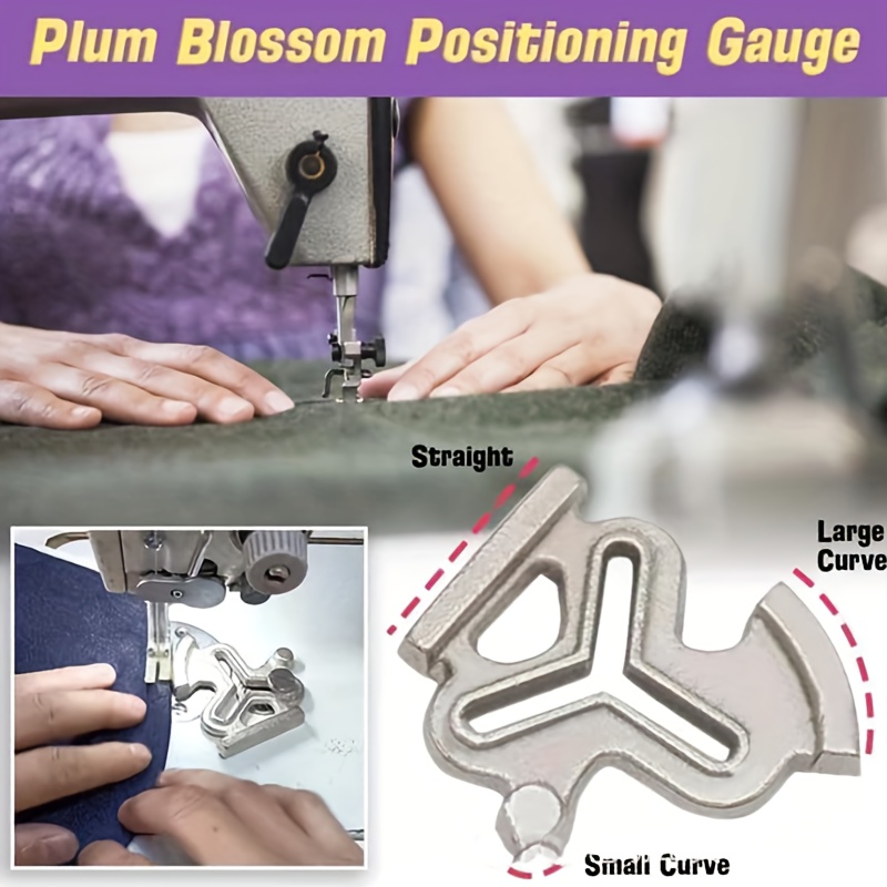 1pc industrial sewing machine locator plum gauge multi functional household sewing machine locator computer flat car industrial sewing machine synchronous car universal plum adjustment kg8 backside polygon locator sewing tool details 4