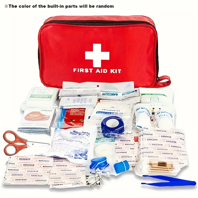 180 Pieces Medical Supplies - Portable Universal First Aid Kit - For  Home/School/Outdoor Activities/Hunting/Hiking/Car Traveling And Camping -  Quick R