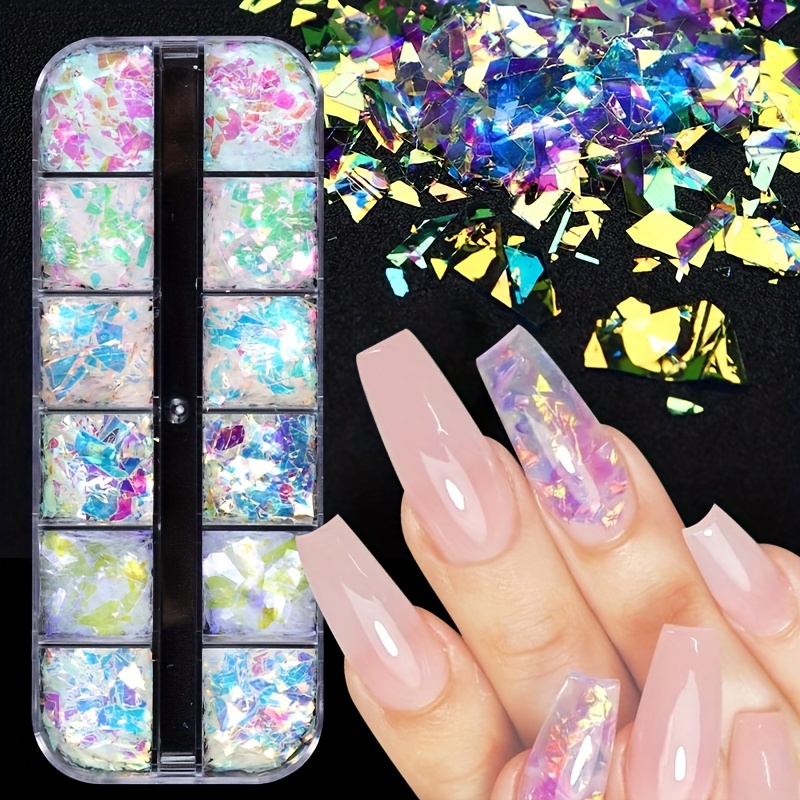 Holographic Nail Sequins Mermaid Flakes (12 Shaped) – Nails Deal & Beauty  Supply