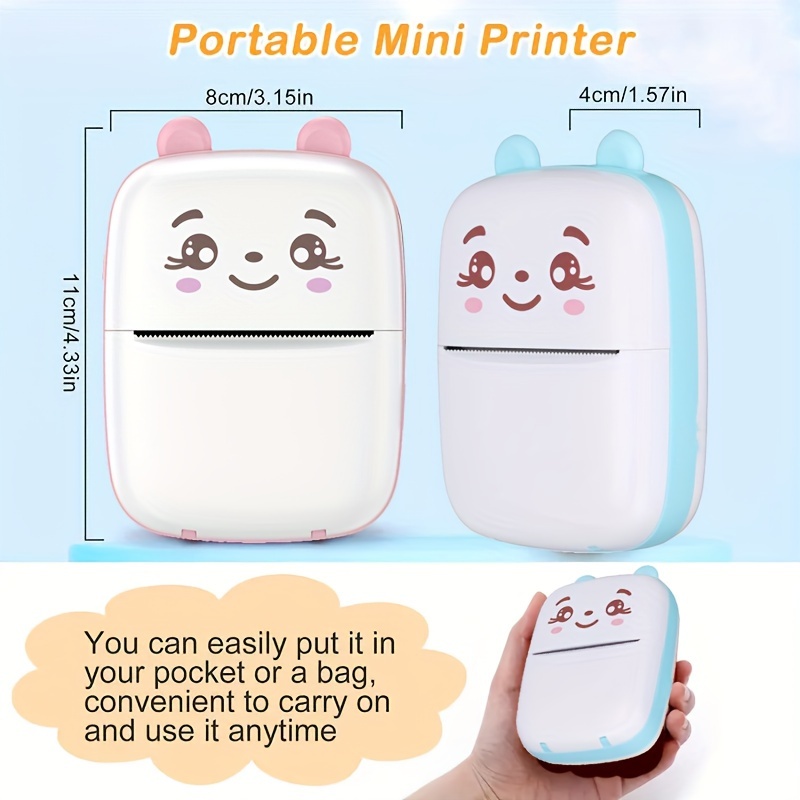 Portable Mini Pocket Printer - Thermal Sticker Maker for iOS